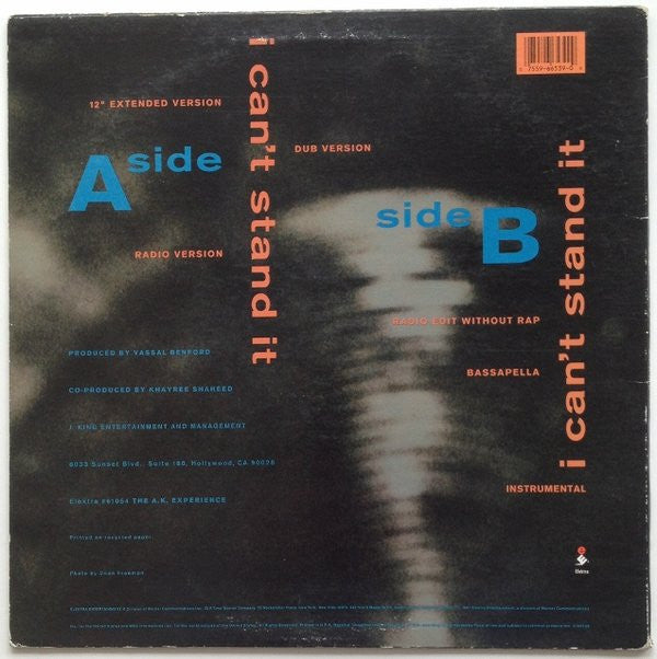 Anthony A.K. King : I Can't Stand It (12")
