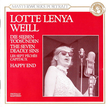 Lotte Lenya, Kurt Weill : Die Sieben Todsünden (The Seven Deadly Sins, Les Sept Peches Capitaux) / Happy End (CD, Comp, Mono, RM)