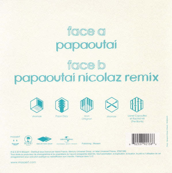 Stromae : Papaoutai (7", Single, Blu)