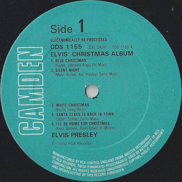 Elvis Presley : Elvis' Christmas Album (LP, Album, RE)