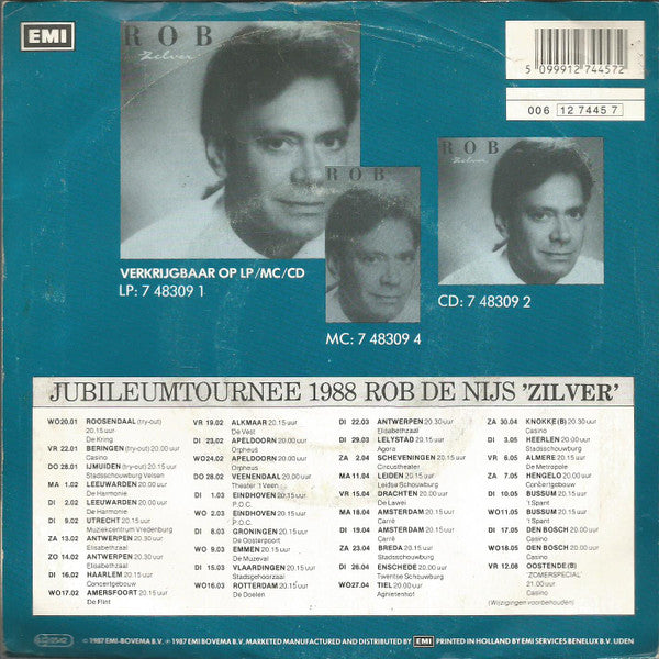 Rob de Nijs : 't Is Nooit Te Laat (7", Single)