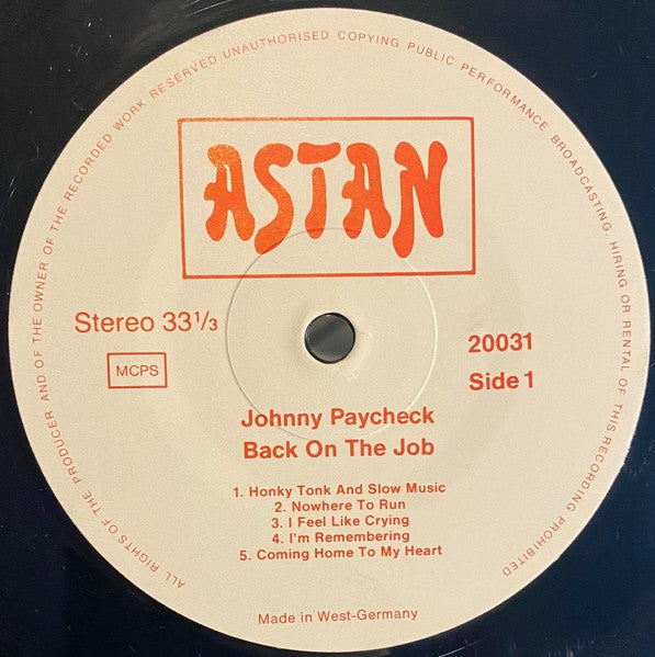 Johnny Paycheck : Back On The Job (LP, Comp)
