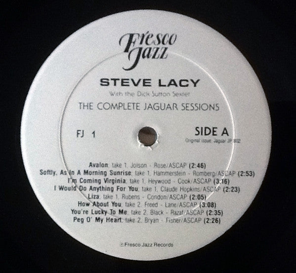 Steve Lacy : The Complete Jaguar Sessions (2xLP, Comp, Mono)