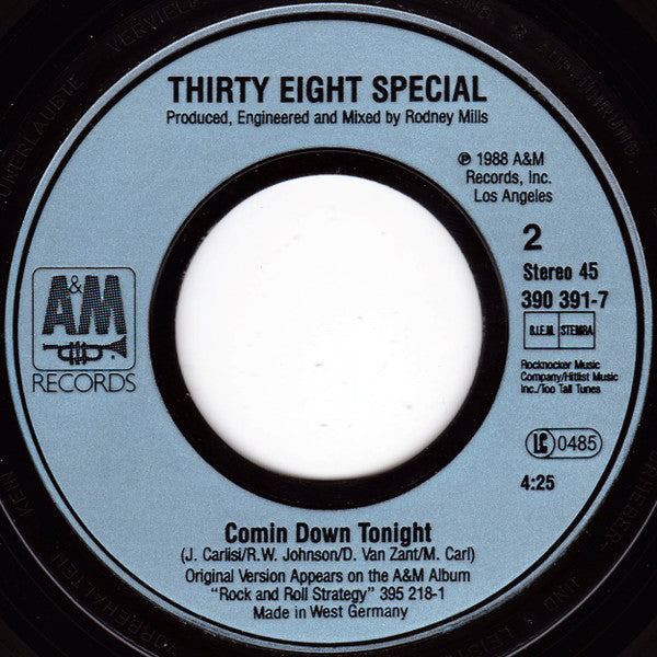 38 Special (2) : Second Chance (7", Single)
