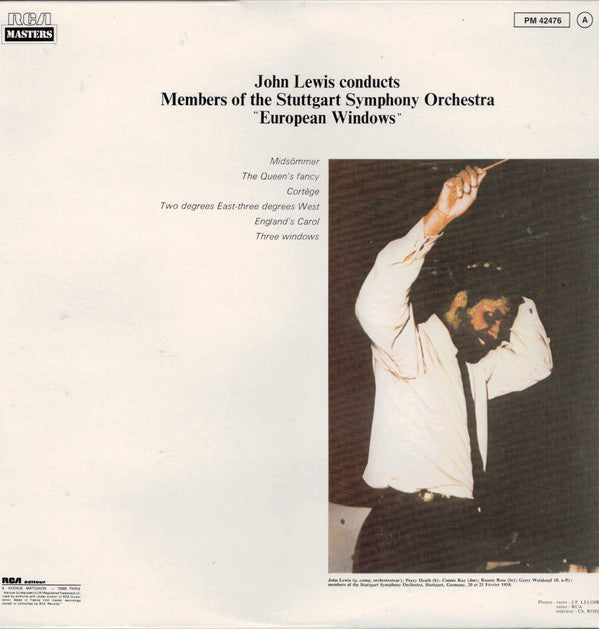 John Lewis (2) Conducts Stuttgart Symphony Orchestra : European Windows (LP, Album, RE)