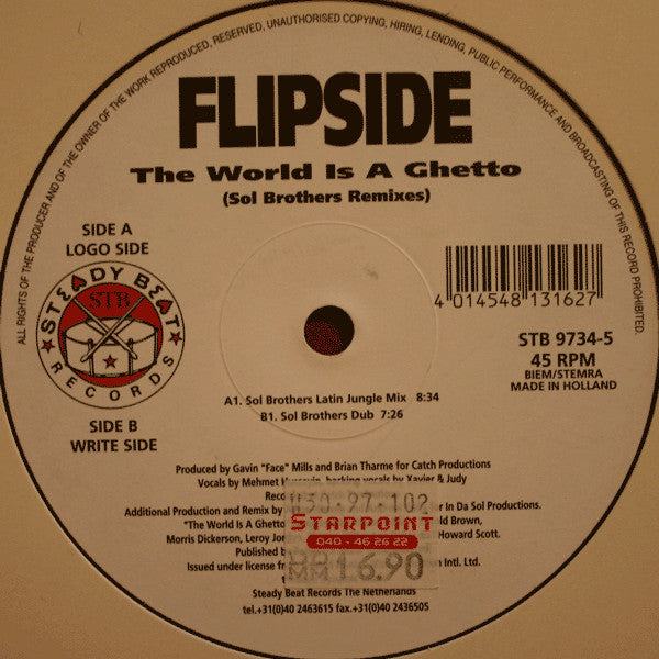 Flipside (5) : The World Is A Ghetto (Sol Brothers Remixes) (12")