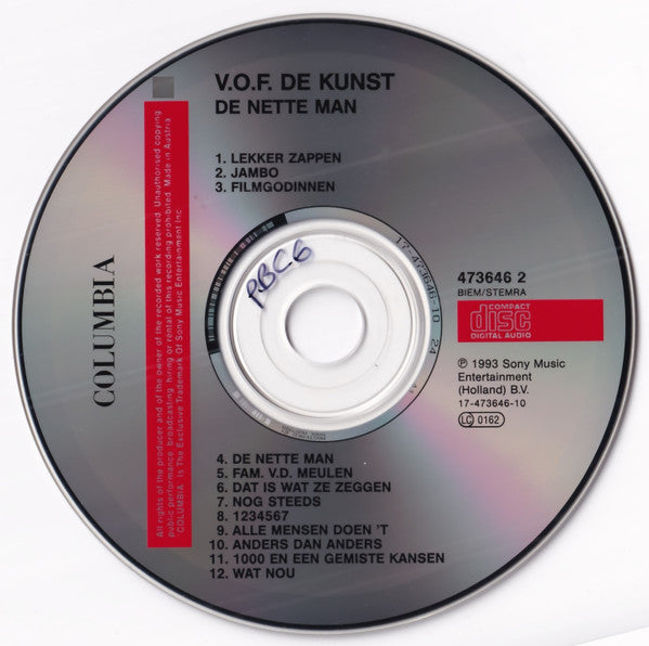 VOF De Kunst : De Nette Man (CD, Album)