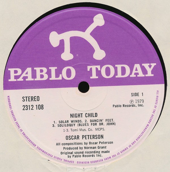 Oscar Peterson Quartet* : Night Child (LP, Album)