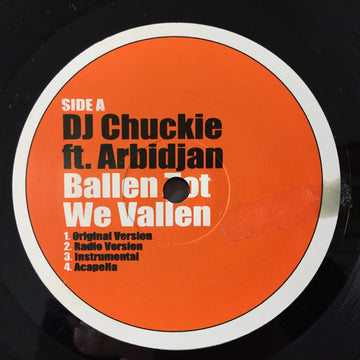 DJ Chuckie / Traumateam : Ballen Tot We Vallen (12")