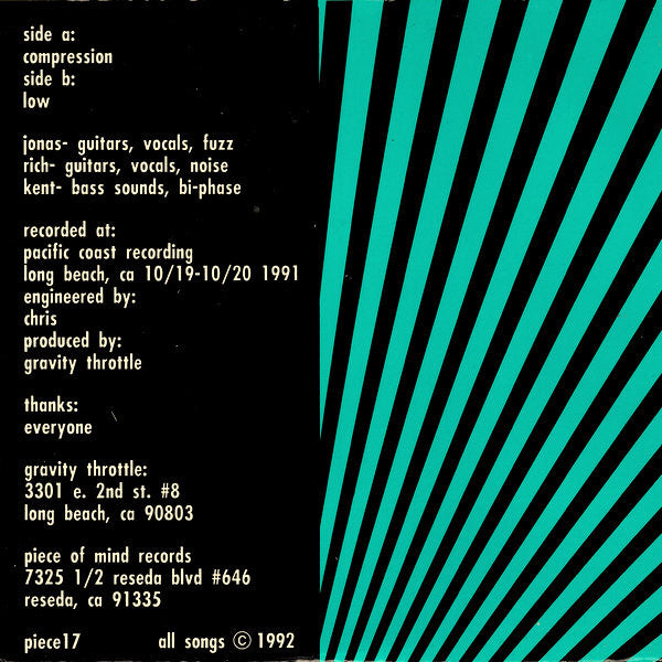 Gravity Throttle : Compression / Low (7", Single)