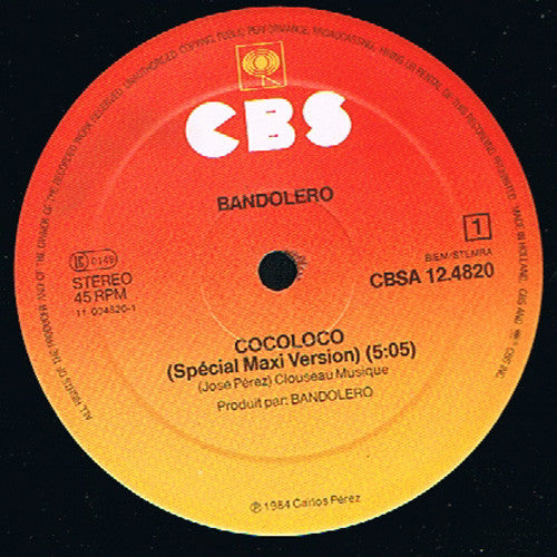 Bandolero : Cocoloco (12", Maxi)
