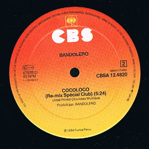 Bandolero : Cocoloco (12", Maxi)