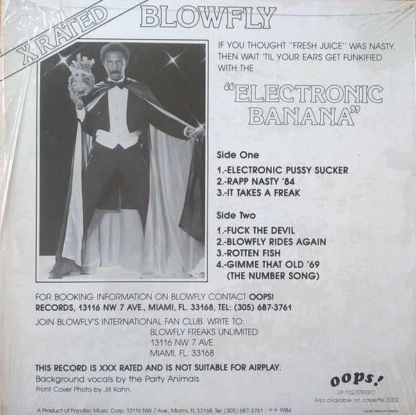 Blowfly : Electronic Banana (LP, Album, RP)