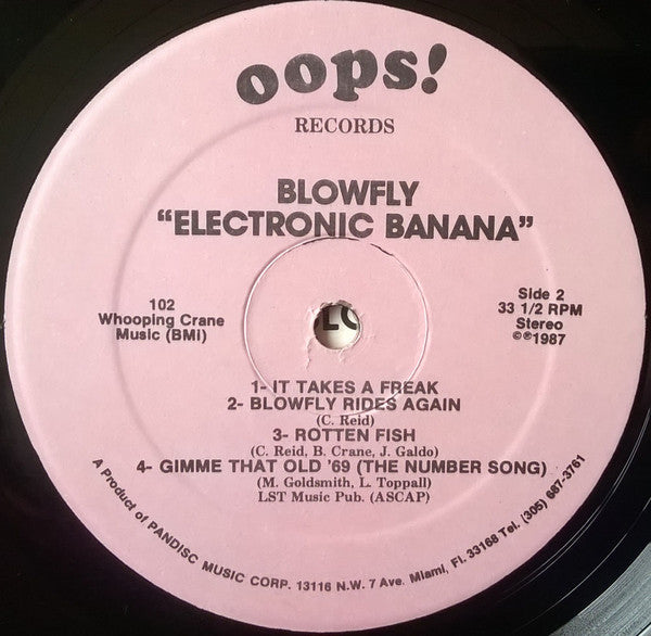 Blowfly : Electronic Banana (LP, Album, RP)
