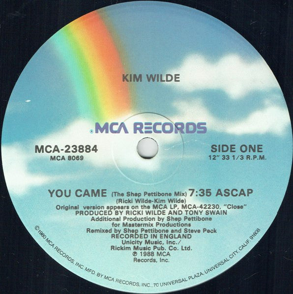 Kim Wilde : You Came (12", Single)