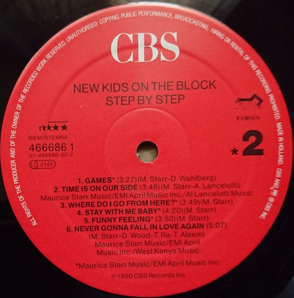 New Kids On The Block : Step By Step (LP, Album, Club)