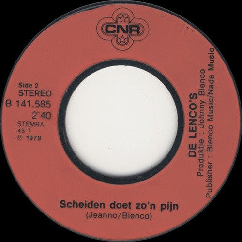 De Lenco's : Nu Ben Ik Weer Alleen (7", Single)