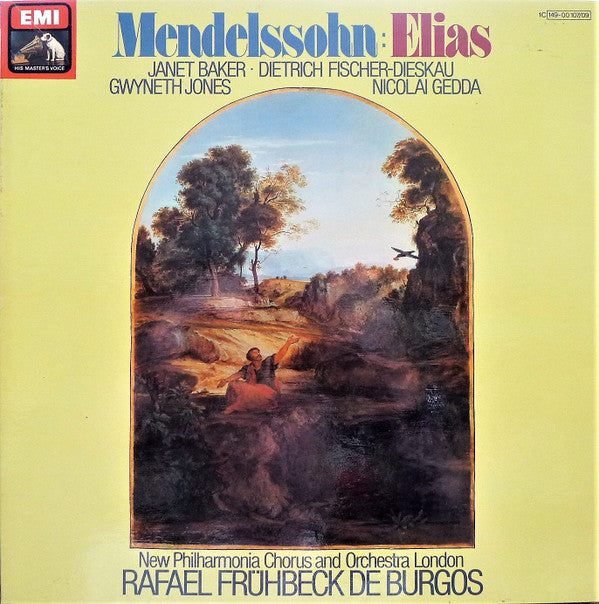 Felix Mendelssohn-Bartholdy - Janet Baker • Dietrich Fischer-Dieskau • Gwyneth Jones • Nicolai Gedda, New Philharmonia Chorus And New Philharmonia Orchestra, Rafael Frühbeck De Burgos : Elias (3xLP + Box)