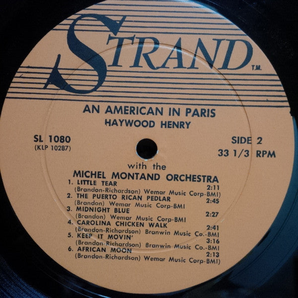The Michel Montand Orchestra, Haywood Henry Sixtet : An American In Paris (LP)