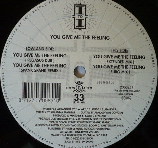 I To I : You Give Me The Feeling (12")