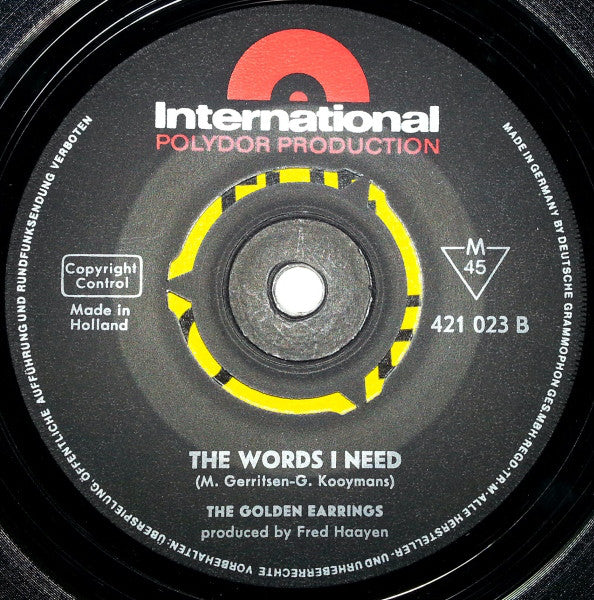 The Golden Ear-Rings* : That Day (7", Single, Mono)