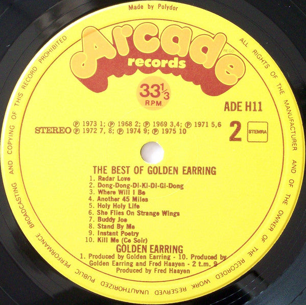 Golden Earring : The Best Of Golden Earring 10 Years 20 Hits (LP, Comp)