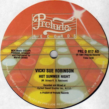 Vicki Sue Robinson : Hot Summer Night (12")