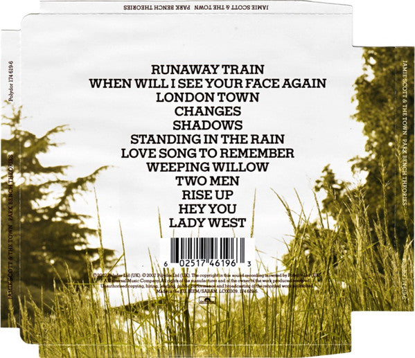 Jamie Scott & The Town : Park Bench Theories (CD, Album, Sup)