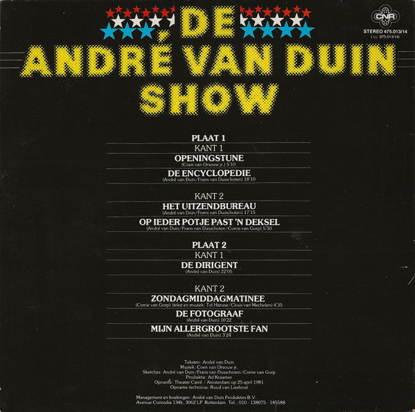 André van Duin : De André Van Duin Show (Er Waren Al 300.000 Lachenden Vóór U!) (2xLP, Album)