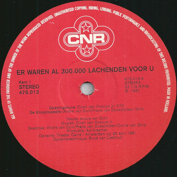 André van Duin : De André Van Duin Show (Er Waren Al 300.000 Lachenden Vóór U!) (2xLP, Album)
