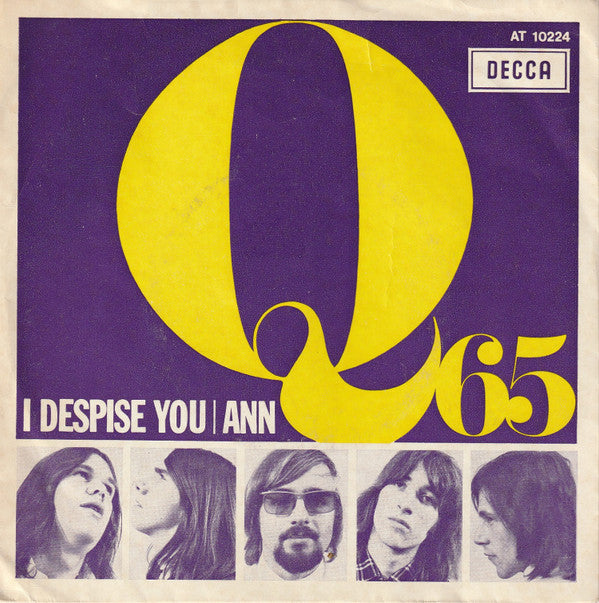 Q65 : I Despise You / Ann (7", Single, Mono)