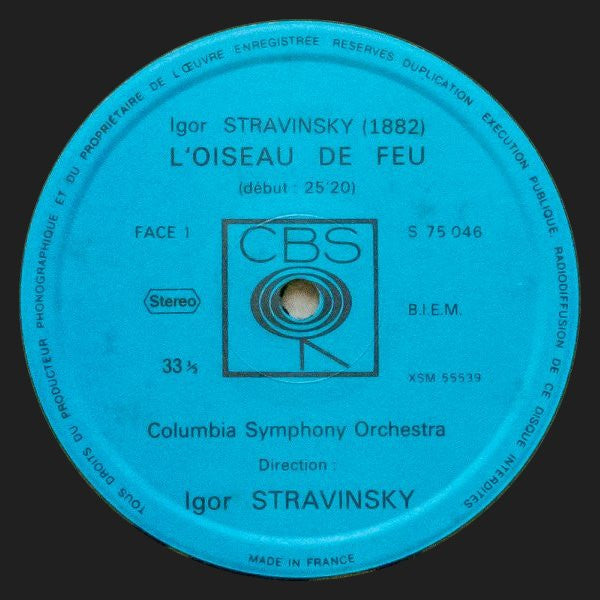 Igor Stravinsky, Columbia Symphony Orchestra : Stravinsky Dirige Stravinsky  : L'Oiseau De Feu (LP, Album, RE)