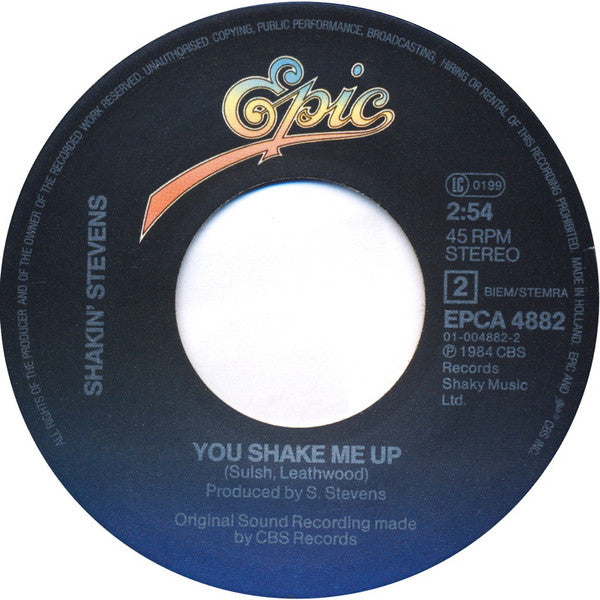 Shakin' Stevens : Teardrops (7", Single)
