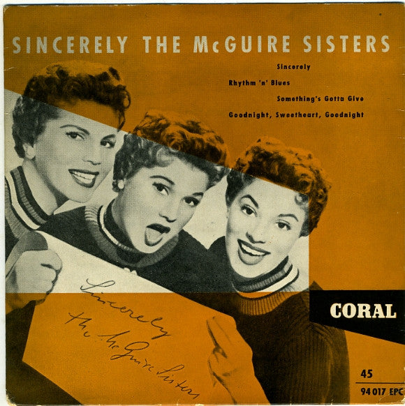 McGuire Sisters : Sincerely (7", EP)