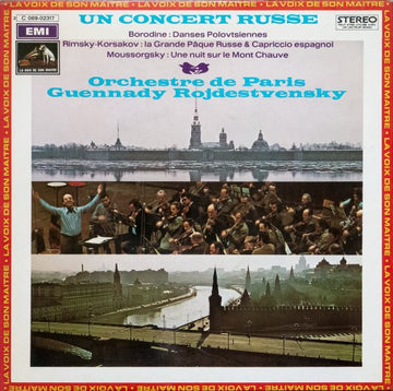 Alexander Borodin, Nikolai Rimsky-Korsakov, Modest Mussorgsky, Orchestre De Paris, Gennadi Rozhdestvensky : Un Concert Russe (LP, Album, Gat)