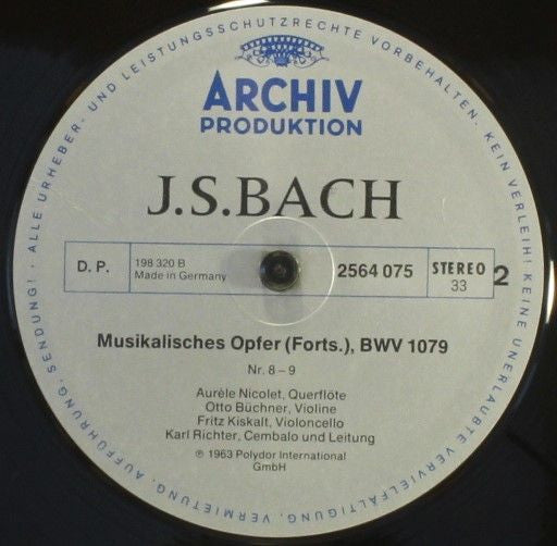 Johann Sebastian Bach : Kammermusik II - Chamber Music II - Musique De Chambre II (7xLP + Box, Comp)