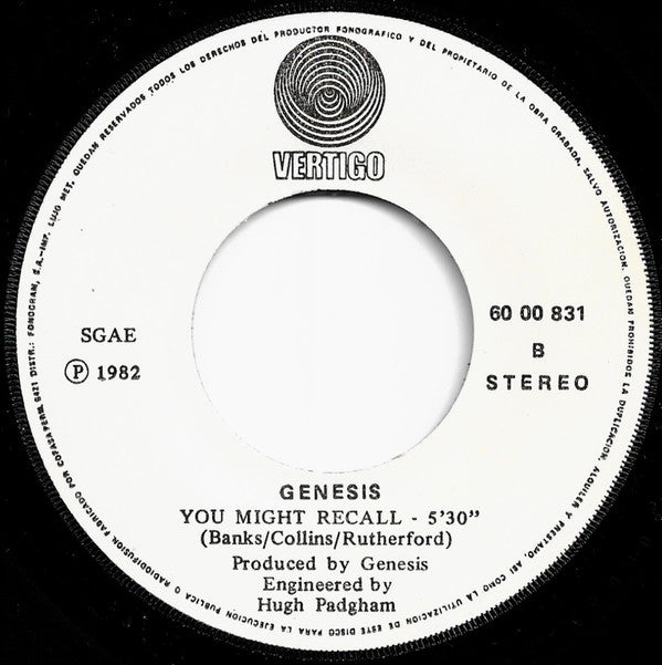 Genesis : Paperlate (7", Single)