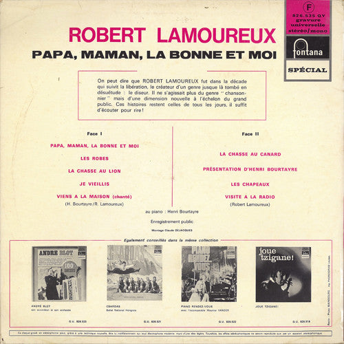 Robert Lamoureux : Papa, Maman, La Bonne Et Moi... (LP, Album)