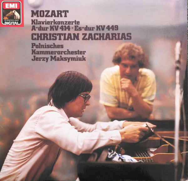 Wolfgang Amadeus Mozart, Christian Zacharias, Polish Chamber Orchestra, Jerzy Maksymiuk : Klavierkonzerte A-dur KV 414 • Es-dur KV 449 (LP)