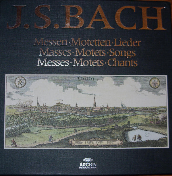 Johann Sebastian Bach : Messen, Motetten, Lieder - Masses, Motets, Songs - Messes, Motets, Chants (9xLP, Comp + Box)