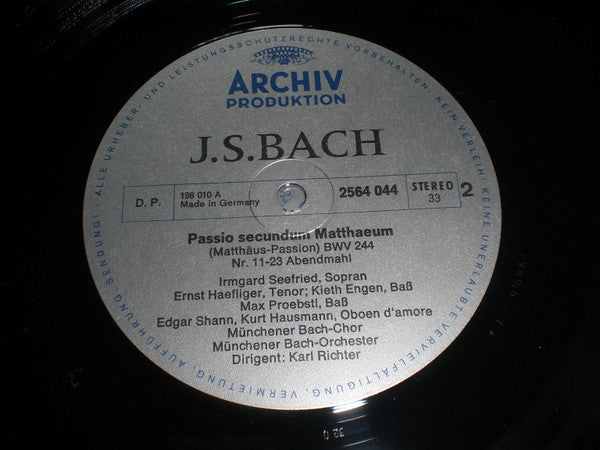 Johann Sebastian Bach : Passionen - Passions (Matthäus-Passion BWV 244 / Johannes-Passion BWV 245) (7xLP + Box, Comp)