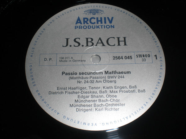 Johann Sebastian Bach : Passionen - Passions (Matthäus-Passion BWV 244 / Johannes-Passion BWV 245) (7xLP + Box, Comp)