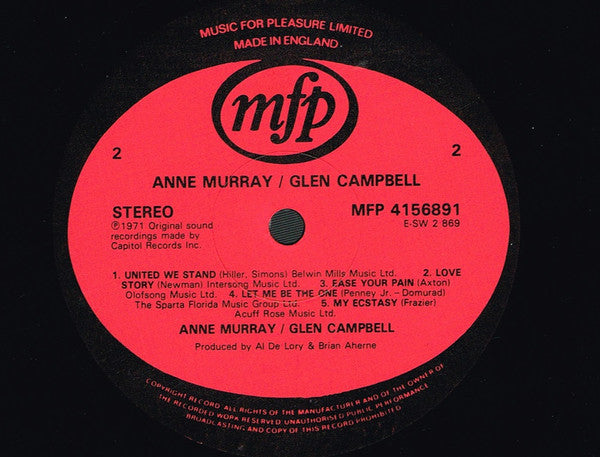 Anne Murray / Glen Campbell : Anne Murray / Glen Campbell (LP, Album)