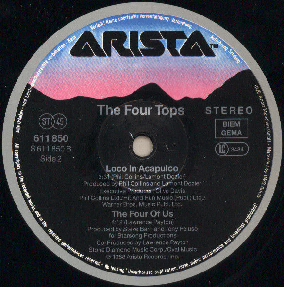 Four Tops : Loco In Acapulco (12", Maxi)