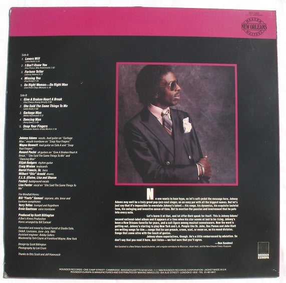 Johnny Adams : After Dark (LP, Album)