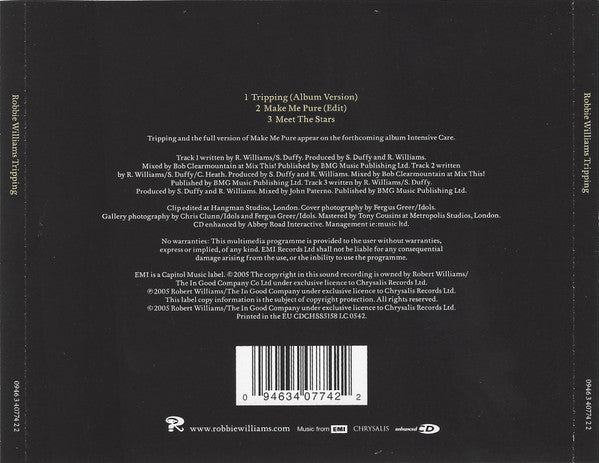 Robbie Williams : Tripping (CD, Single, Enh)