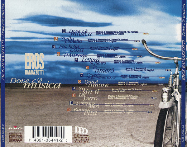 Eros Ramazzotti : Dove C'è Musica (CD, Album)