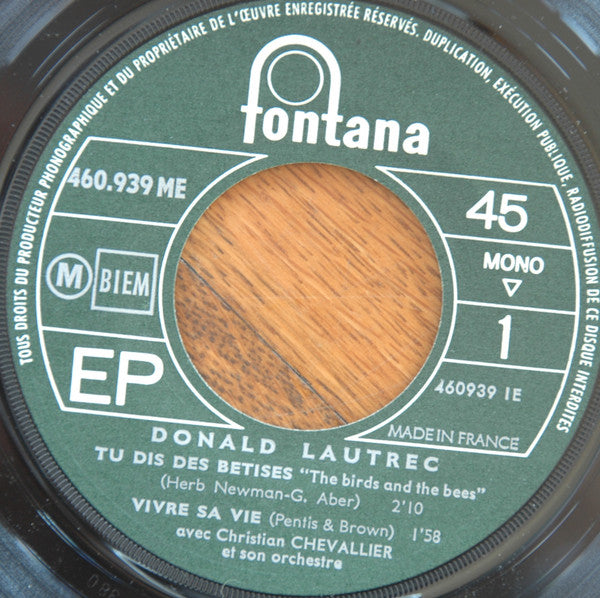 Donald Lautrec : Tu Dis Des Bêtises (7", EP)