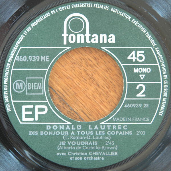 Donald Lautrec : Tu Dis Des Bêtises (7", EP)