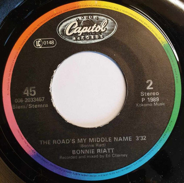 Bonnie Raitt : Nick Of Time (7", Single)
